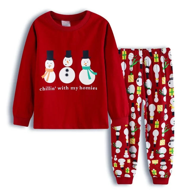 Toddler Boys 2 Pieces Christmas Pajama Set Long Sleeve 2006 2011 2106 Animal Santa