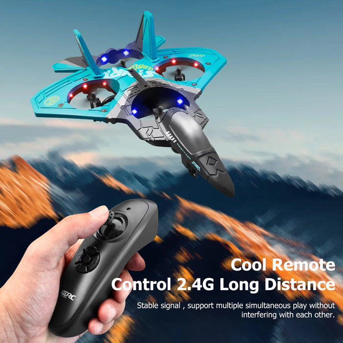 RC Remote Control Airplane 2.4G 6CH Remote Control V17 Fighter Hobby Plane
