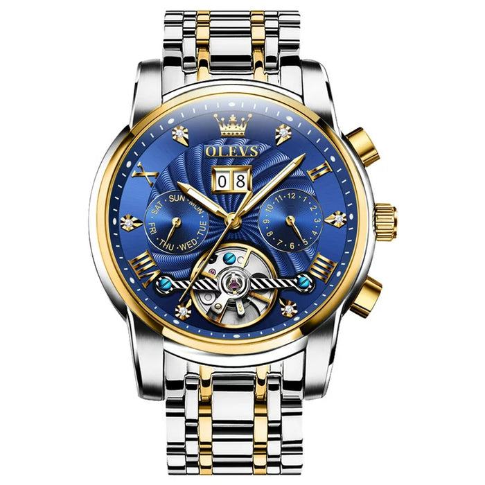 OLEVS Men's Watches Luminous Perpetual Calendar Automatic Multifunction Original