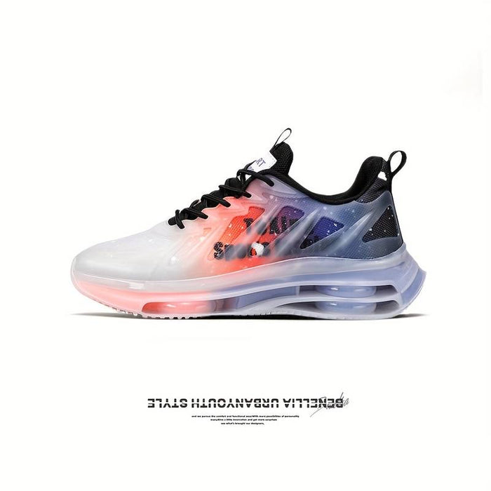 Men's Sneakers Comfort Shoes Running Walking Beach Athletic PU Lace-up White / Blue Light Green Orange Fall