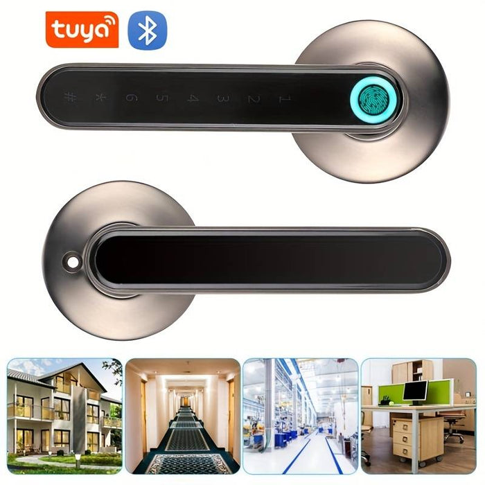 WAFU Tuya Smart Door Lock for Home Office Indoor Door Fingerprint Handle Lock