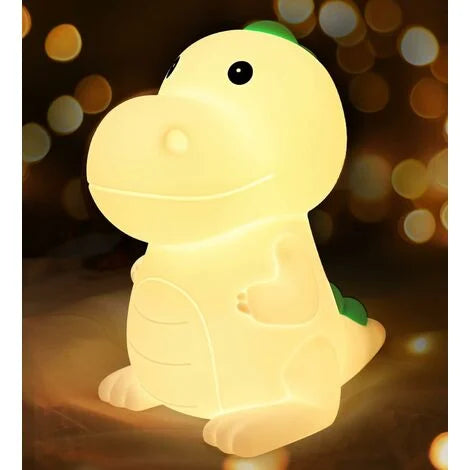 Dinosaur Silicone Lamp Animal Cartoon Children's Charging Gift Dimming Clapping Small Night Light