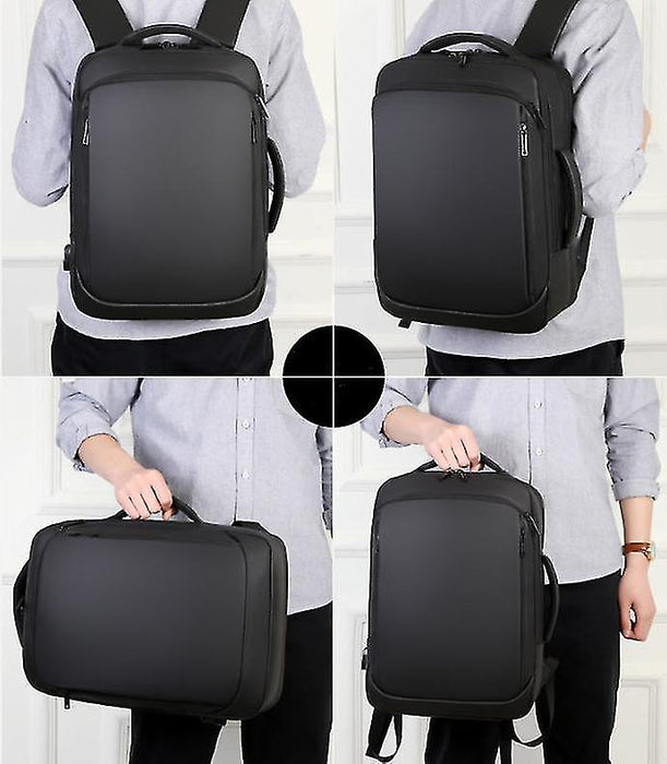 Laptop Backpack Men's Backpack Business Notebook Waterproof Back Pack USB Charging Bag