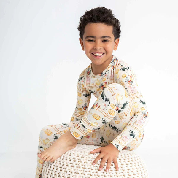 Boys 3D Animal Pajama Set Long Sleeve 3D Print Fall Winter Active Cool Daily Polyester