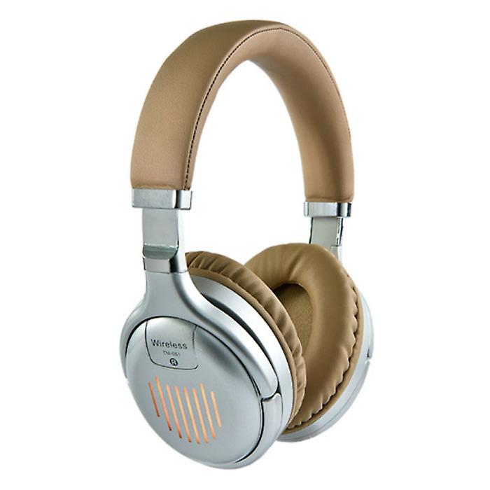 TM061 Folding Wireless Bluetooth Headphones Subwoofer Stereo LED Lights Headset with Microphone