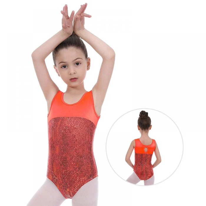 Kids' Dancewear Gymnastics Leotard / Onesie Printing Splicing Girls' Performance