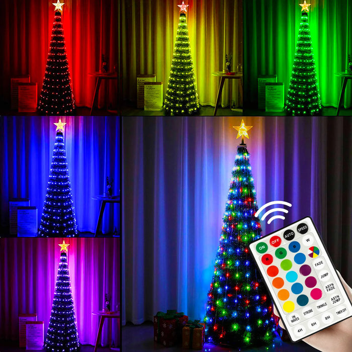 Christmas Tree Fairy Light Smart RGB APP Control USB 5/10/20M 50/100/200 LED Copper Wire String