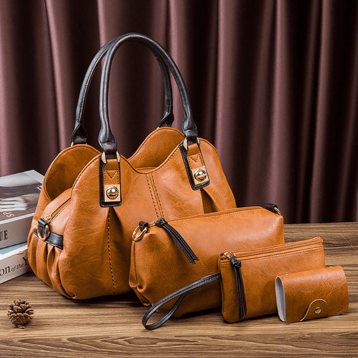Women's Handbag Crossbody Bag Bag Set Wristlet PU Leather 4 Pieces Outdoor Office Daily