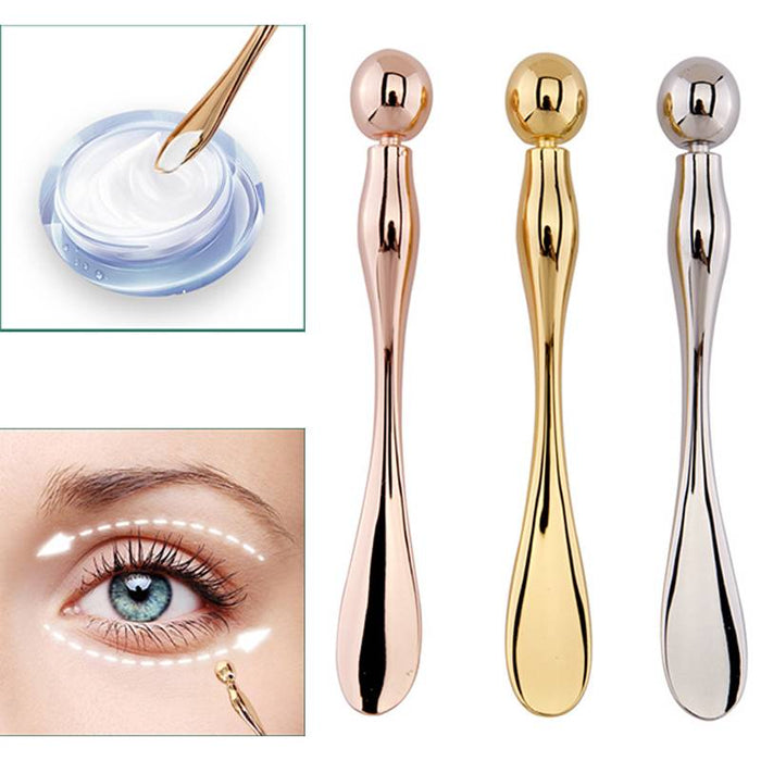 Metal Eye Cream Applicator Face Roller Massager ToolEye Massage Wand Stick Girls