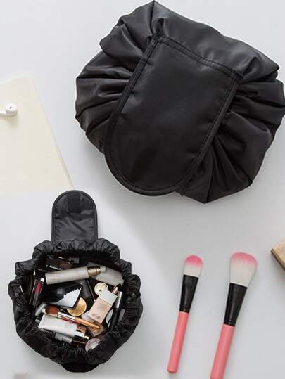 Women Drawstring Cosmetic Bag Travel Storage Makeup Bag Organizer Female Make Up Pouch