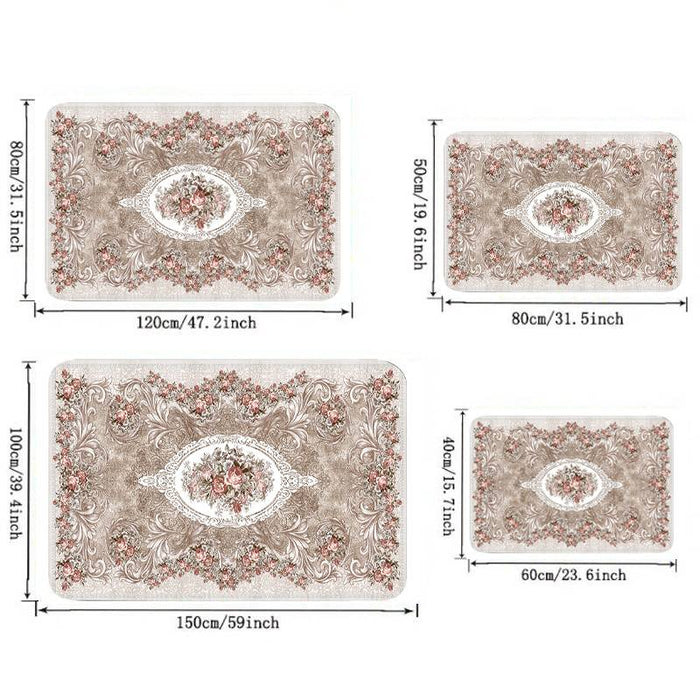 Ethnic Bohemian Art Area Rug Non Slip Floor Mat Bedside Livingroom Bedroom Indoor Outdoor Cozy