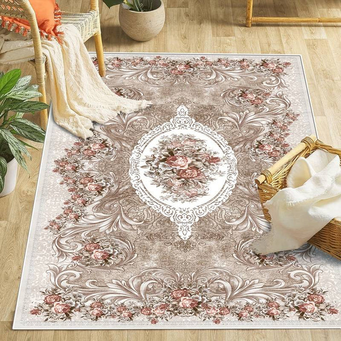 Ethnic Bohemian Art Area Rug Non Slip Floor Mat Bedside Livingroom Bedroom Indoor Outdoor Cozy