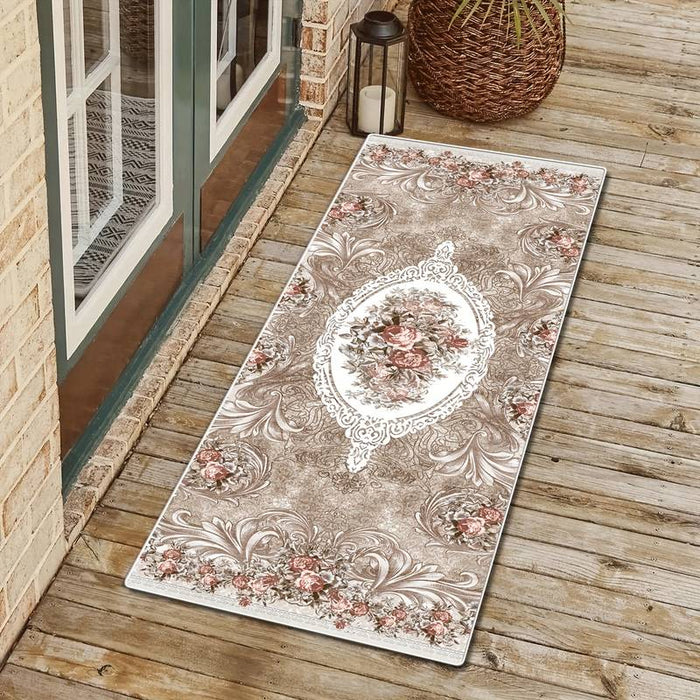 Ethnic Bohemian Art Area Rug Non Slip Floor Mat Bedside Livingroom Bedroom Indoor Outdoor Cozy