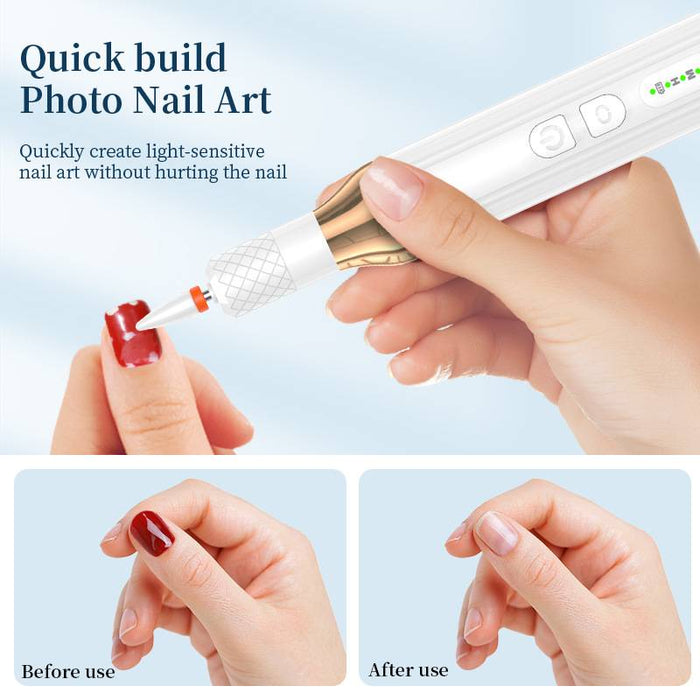 1Set Electric Nail Drill Machine Professional Manicure Machine Pedicure Drill Set Ceramic Nail File Nail Drill
