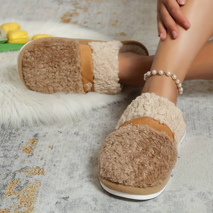 Men's Clogs & Mules Slippers & Flip-Flops Retro Warm Slippers Fleece Slippers Plush Slippers