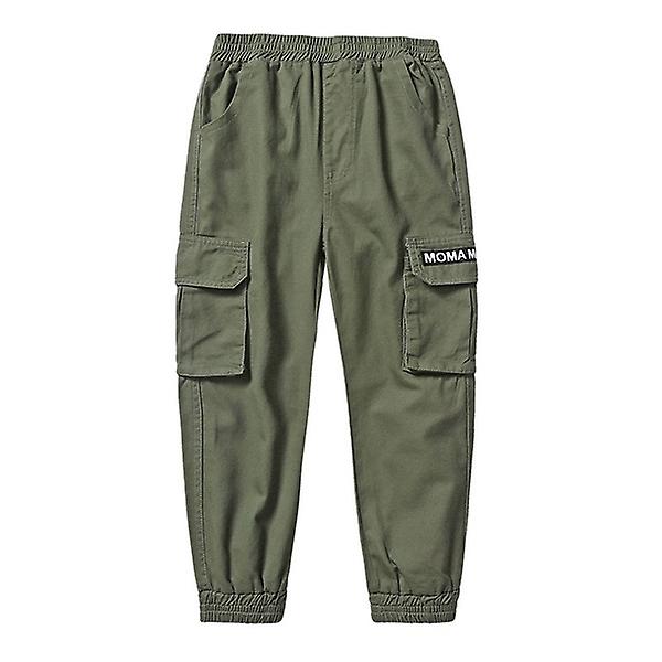 Kids Boys Pants Cargo Pants Trousers Pocket Solid Color Windproof Breathable