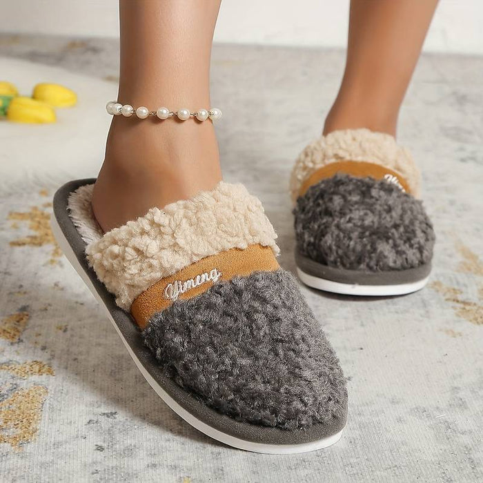 Men's Clogs & Mules Slippers & Flip-Flops Retro Warm Slippers Fleece Slippers Plush Slippers