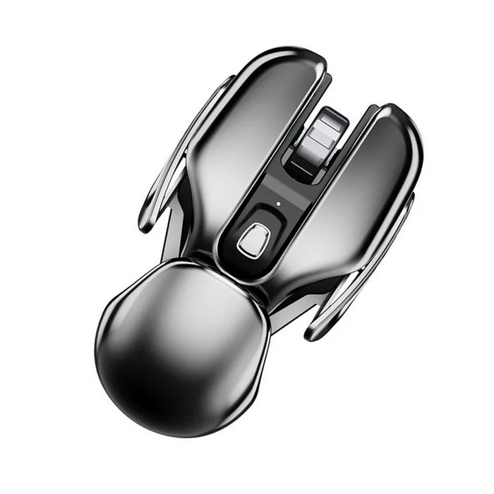 PX2 Metal 2.4G Rechargeable Wireless Mute 1600DPI Mouse 6 Buttons for PC Laptop Computer
