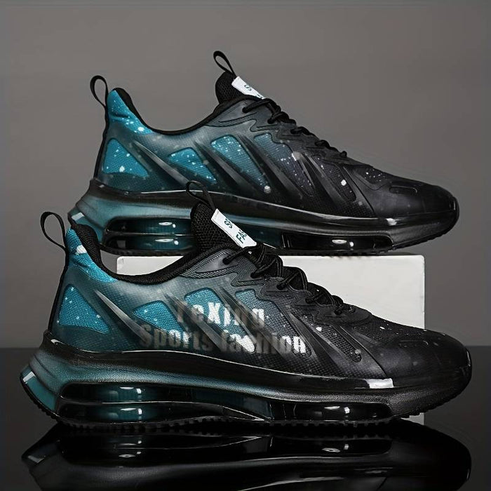 Men's Sneakers Comfort Shoes Running Walking Beach Athletic PU Lace-up White / Blue Light Green Orange Fall