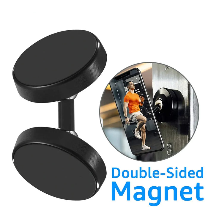 Double Side Strong Magnetic Phone Holder Stand Magnet 720° Rotation Mobile Phone Mount for Car