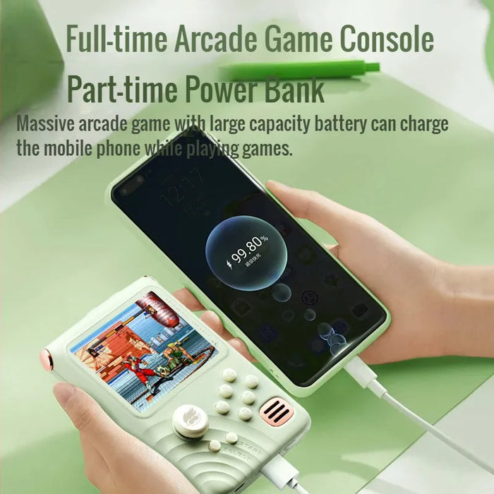 New Game Console with Power Bank 3.5-inch IPS Screen 6000 mAh 16-bit 10000 Games Arcade Machine