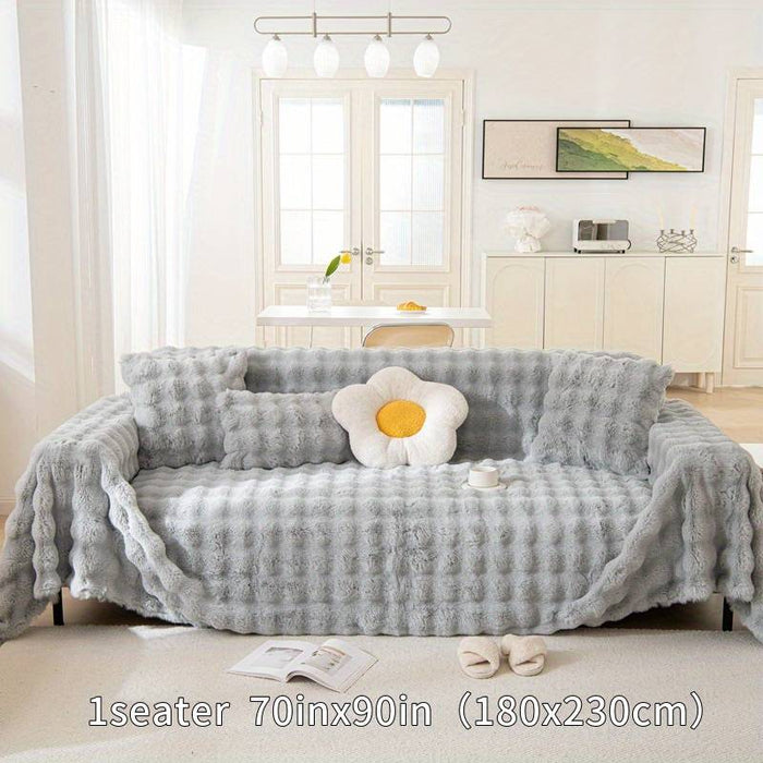 Sherpa Towel Couch Covers Sectional Sofa Cover Blanket For Dogs Pet Anti-Scratch Slipcovers For Love
