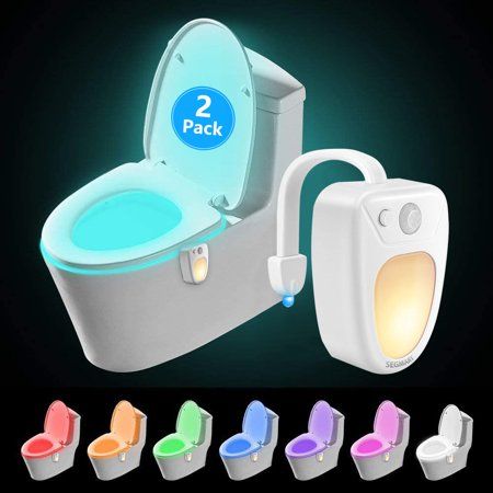 16 Color Backlight for Toilet Bowl WC Toilet Seat Lights with Motion Sensor Smart