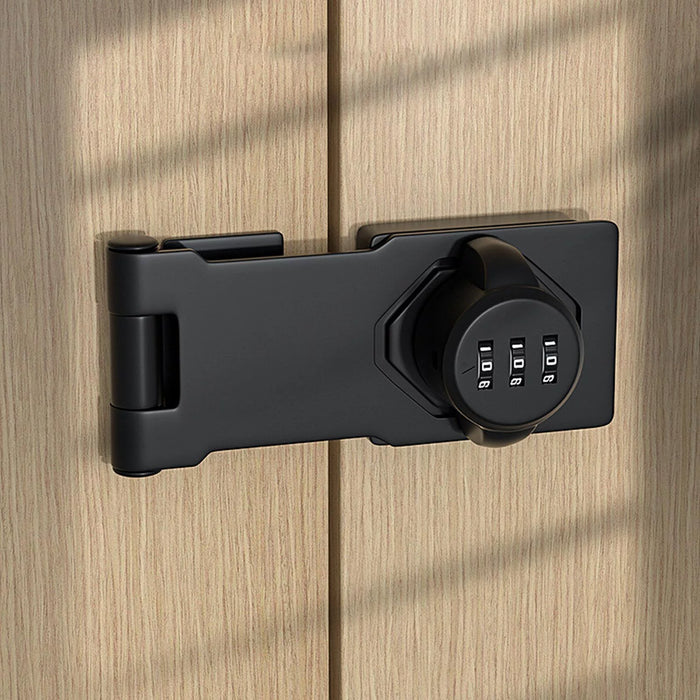 Anti-Theft Household Cabinet Password Hasp Locks, Combination Door Lock, Combination Latches