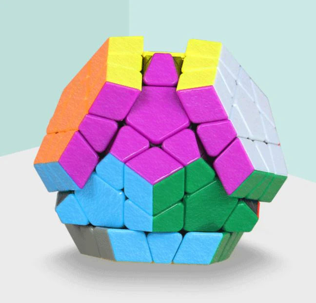 Holy Hand Gem Five Cube Color Smooth Competition Level 3 12-Hedron Puzzle Smooth Level 3 Alien Cube