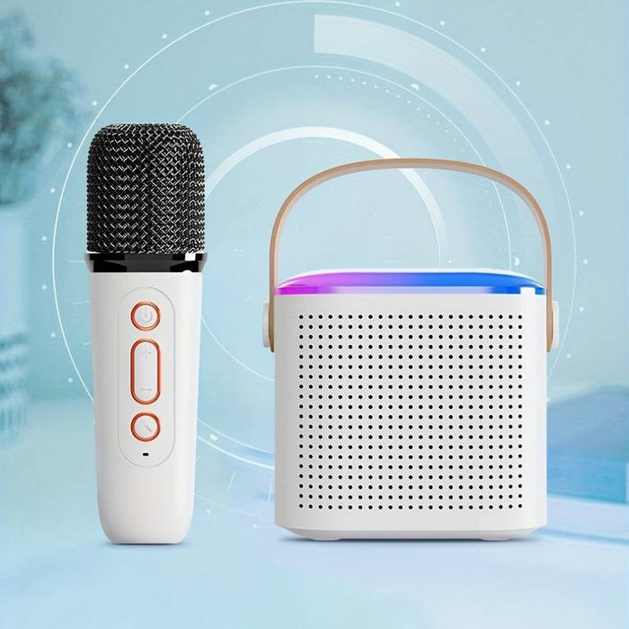 New Karaoke Machine With Wireless Microphone Portable Karaoke Speaker With LED Light,
