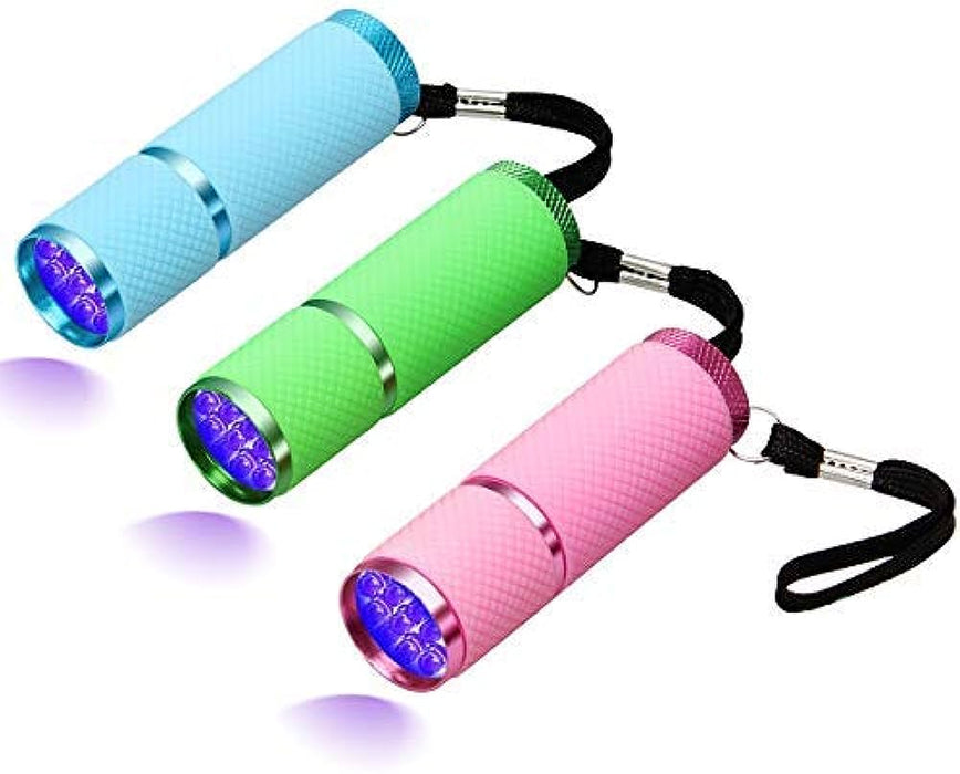 Mini UV Led Light UV LED Lamp Nail Dryer for Gel Nails 9 LED Flashlight Portability Nail Dryer