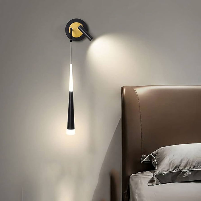 Mid-Century Modern Wall Lights, Linear Black Vanity Lamps, 3000K Warm WhiteLED Wall