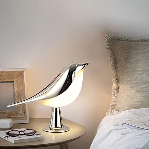 Magpie Night Light with Tri-color Touch Control Dimmable Cute Little Bird Night Light