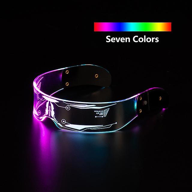 7 Colors Decorative Grow Glasses Color Lighting Goggles LED Lighting Glasses