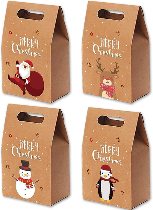 24pcs Gift Bags Set for Christmas, Christmas Advent Calendar Gift Bags, 24 Day Countdown