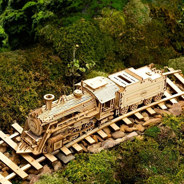Super Wooden Mechanical Model Puzzle Set 3d Puzzle Wooden Model Car Steam Train Diy Assembled Toy