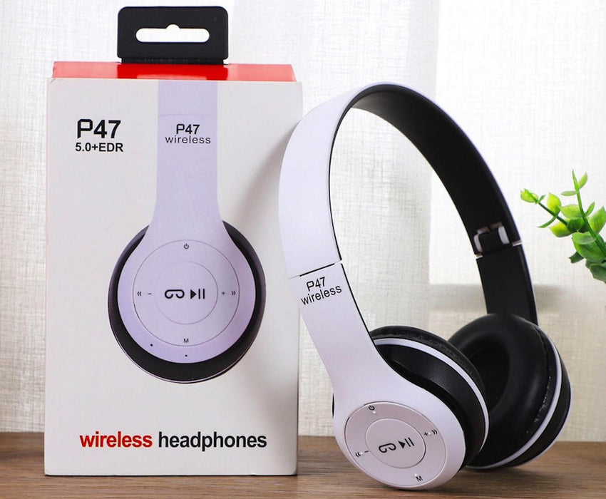 P47 Headset Wireless Bluetooth Stereo Headphones Foldable Sport Earphone Handfree