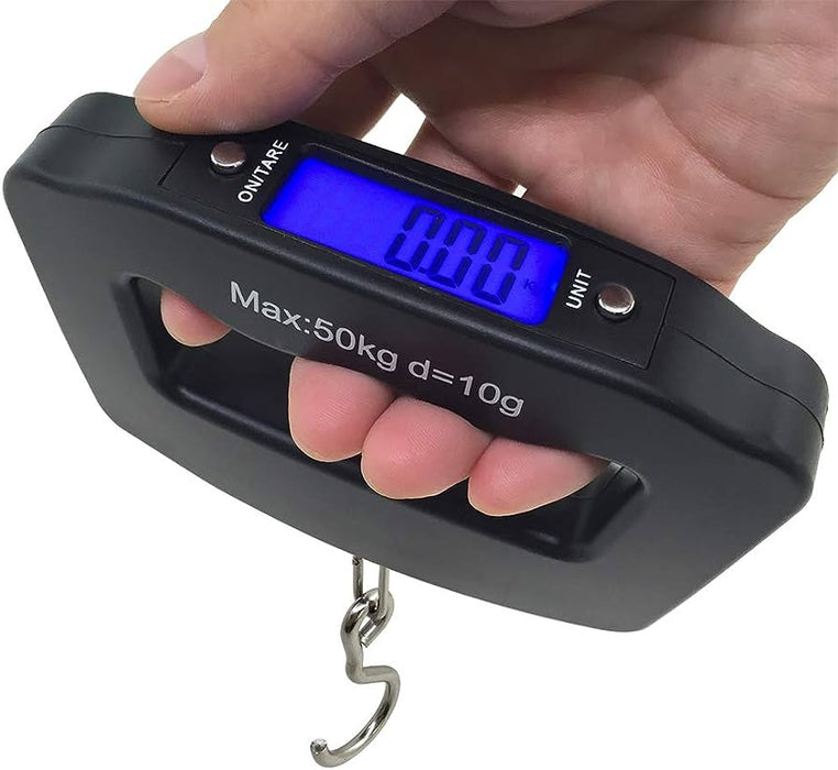 50kg/10g Portable Luggage Scale Digital Precise Mini Fish Hook Hanging Scale
