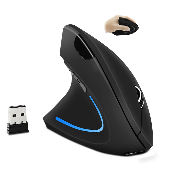 Ergonomic Vertical Mouse 2.4G Wireless Computer Gaming Mice USB Optical DPI Mouse