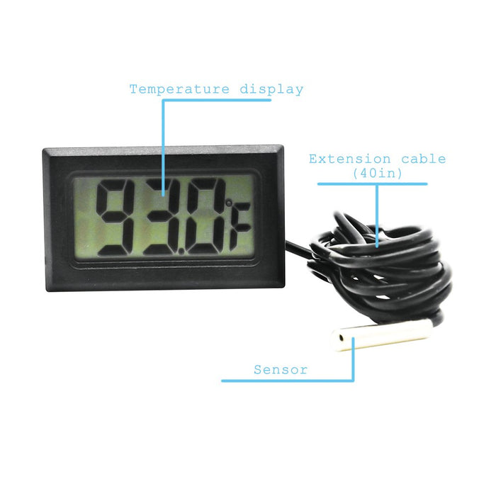 Digital Refrigerator Thermometer LCD Display Thermostat Oven Thermometer Freezer