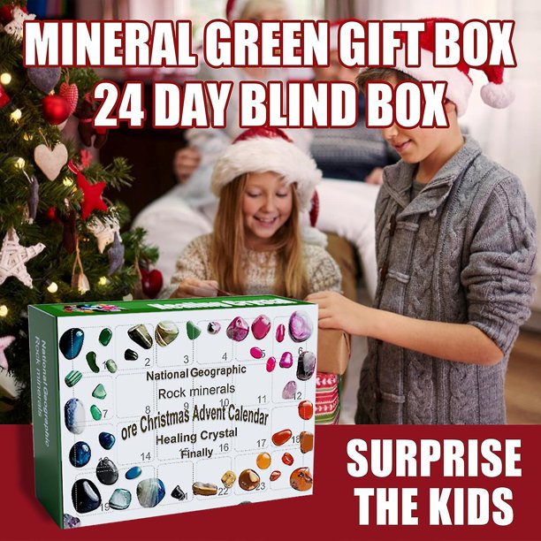 2023 Christmas Advent Calendar Contains 24 Gifts ,24 Different Minerals In It