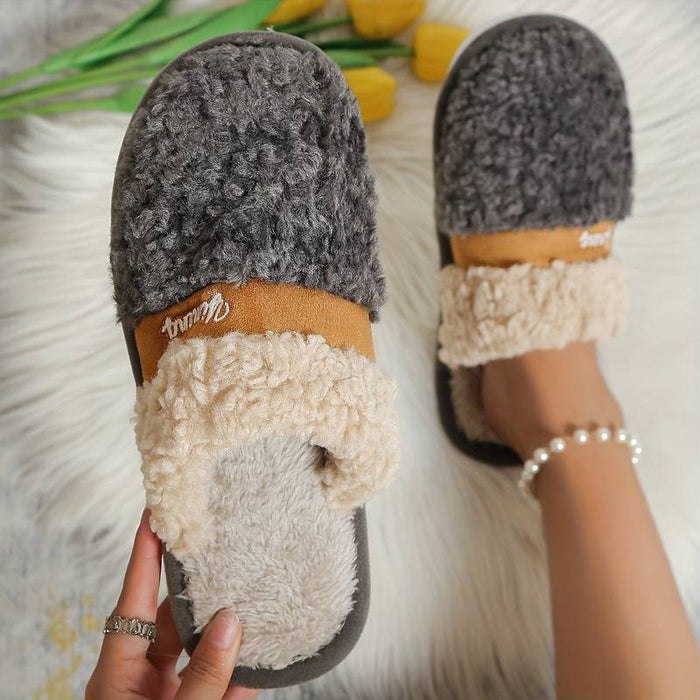 Men's Clogs & Mules Slippers & Flip-Flops Retro Warm Slippers Fleece Slippers Plush Slippers