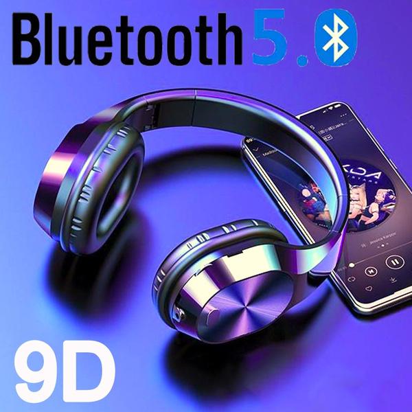 Bluetooth 5.0 Headphone Stereo Earphones Bass Studio Headphones Wireless Bluetooth Headphones for Computer