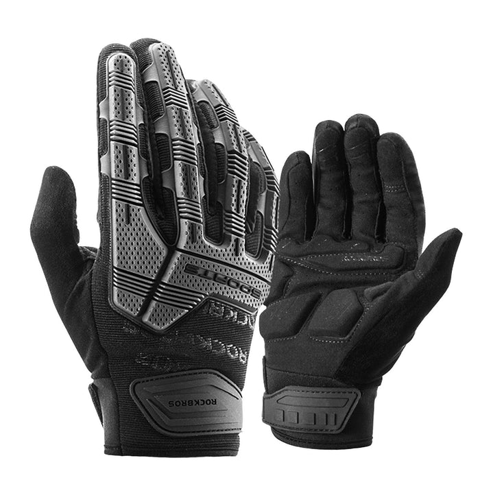 ROCKBROS Winter Gloves Bike Gloves Cycling Gloves Touch Gloves with 6MM Gel Pad Windproof