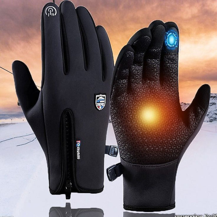 Winter Gloves Bike Gloves / Cycling Gloves Touch Gloves Waterproof Zipper Skiing Thick