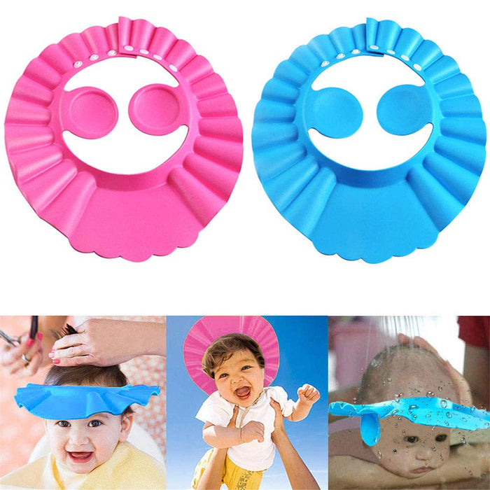 Safe Shampoo Shower Bathing Bath Protect Soft Cap Hat For Baby Wash Hair