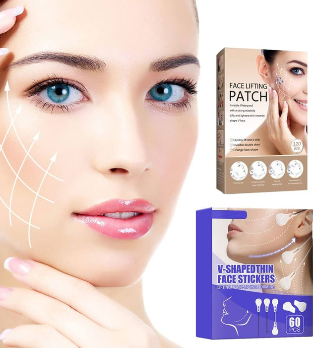 Face Lift Tape Wrinkle Patches - Face Tape Lifting Invisible, Instant Face Lift V-shaped Face,