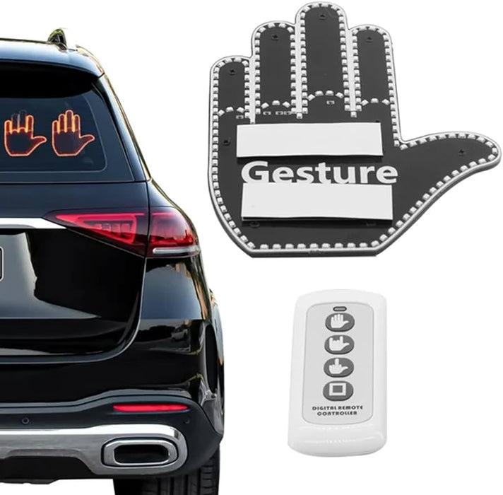Middle Finger Gesture Light with Remote Middle Finger Car Light Truck Accessories Funny Car Accessories