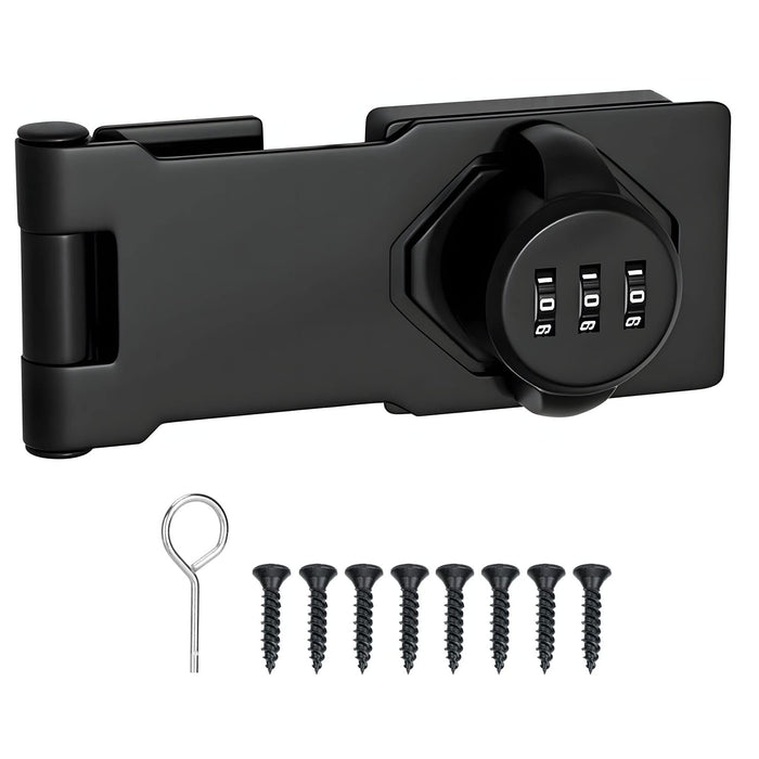 Anti-Theft Household Cabinet Password Hasp Locks, Combination Door Lock, Combination Latches