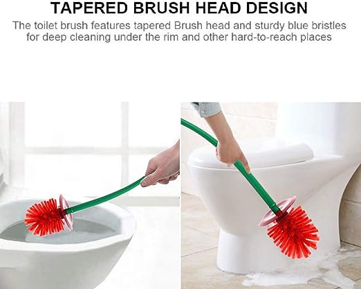 Creative Toilet Brush With Holder Bowl&amp;Long Handle, Household Bathroom Cleaning Tool Cleaner